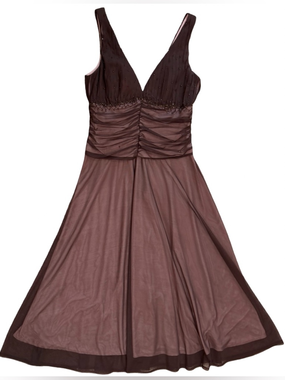 Y2K JS Boutique Beaded Tulle Cocktail Dress